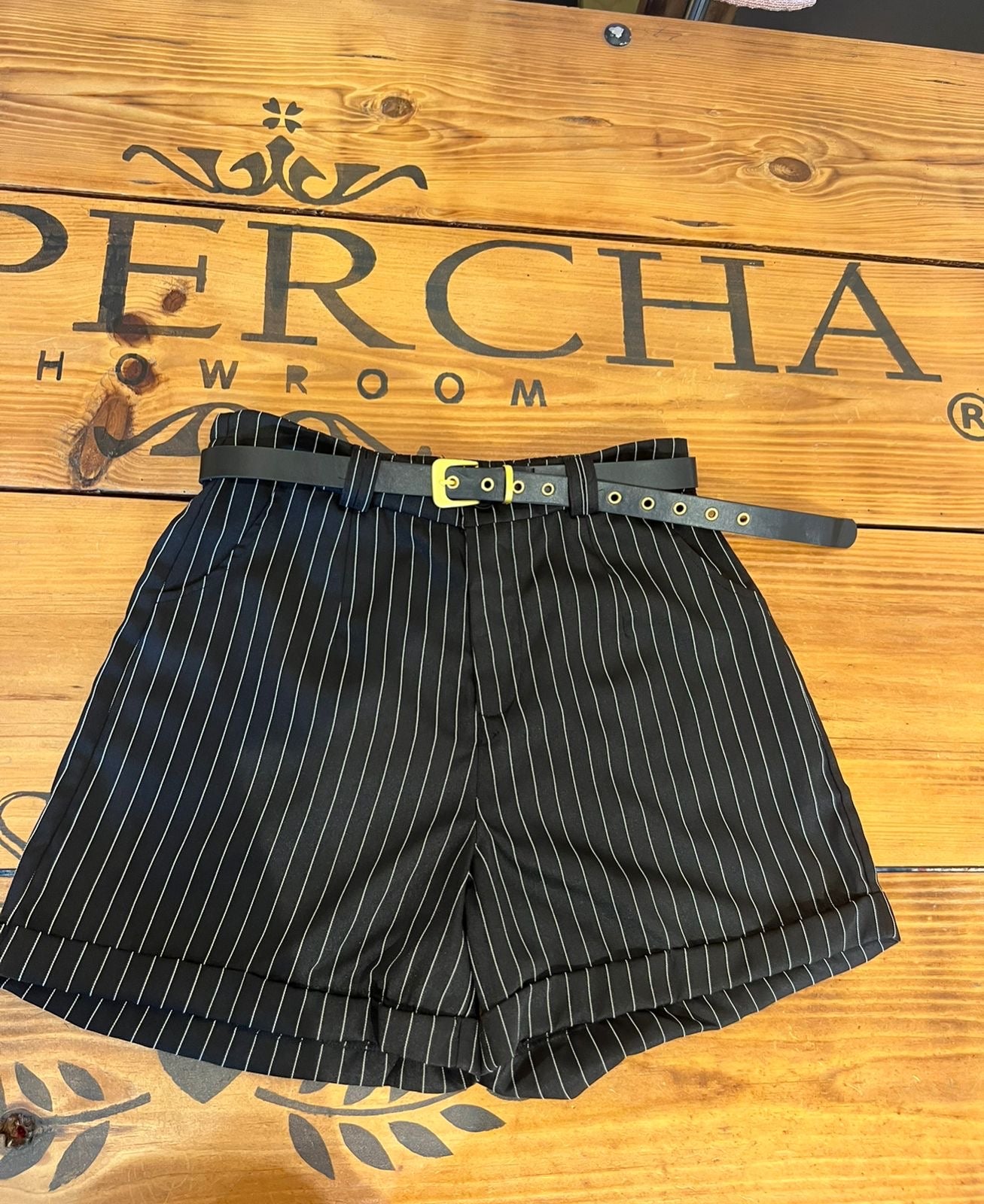 Short Negro Rayas