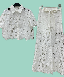 Set Blanco Encaje