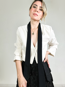 Blazer Ivory Corbatín