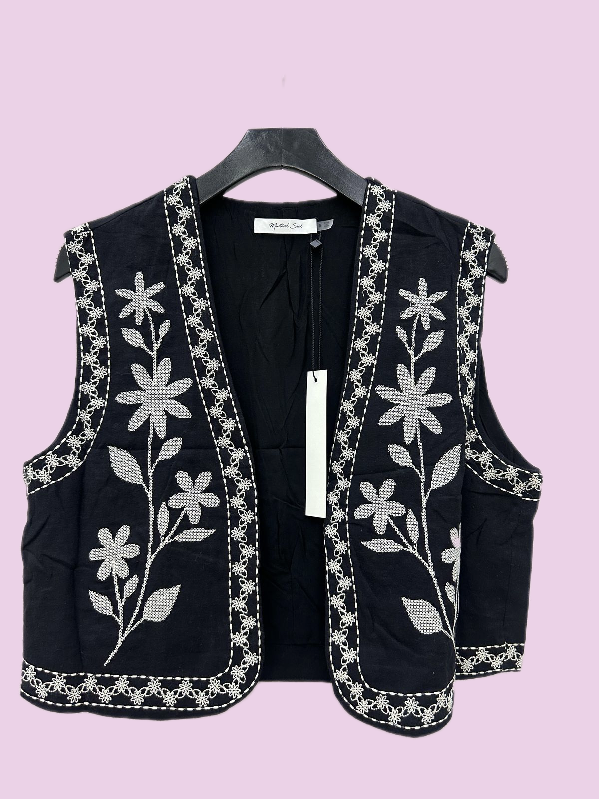 Chaleco Negro Boho