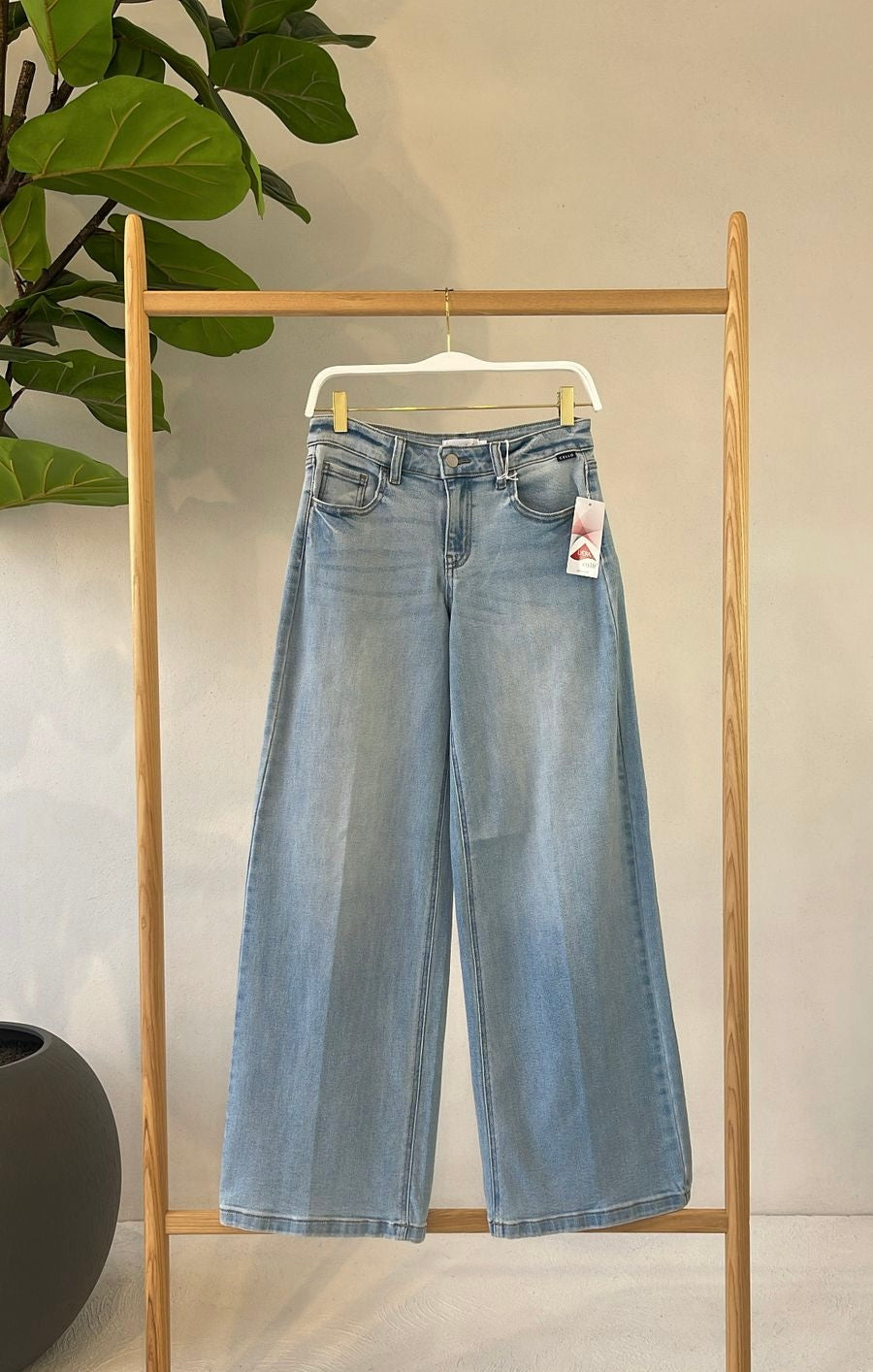 Jeans Wide Leg Claro