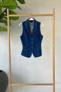 Chaleco Denim Largo