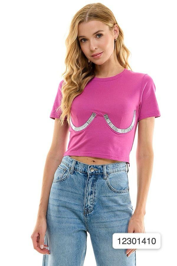 Tshirt Rosa Plata