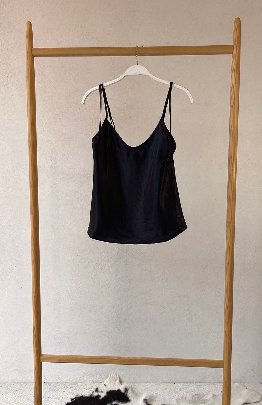 Tank top Negro Satin