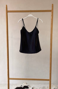 Tank top Negro Satin