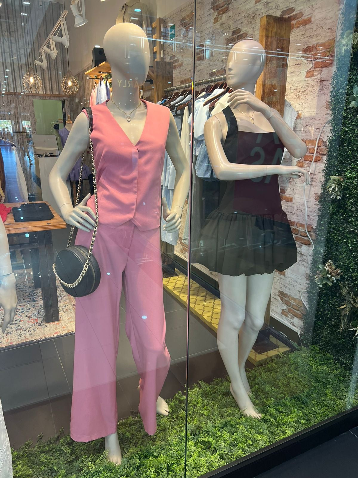 Set Rosa Chaleco Pantalón