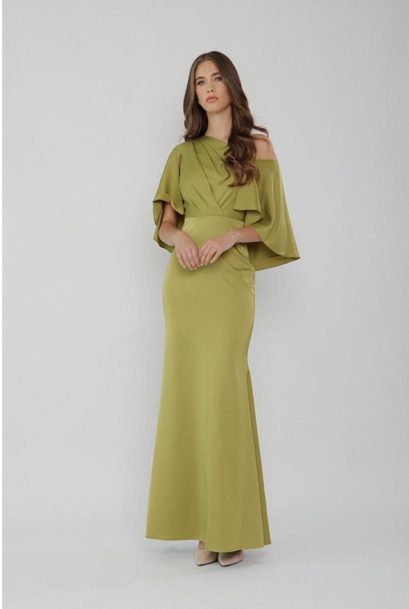 Maxi Verde Olivo Satin