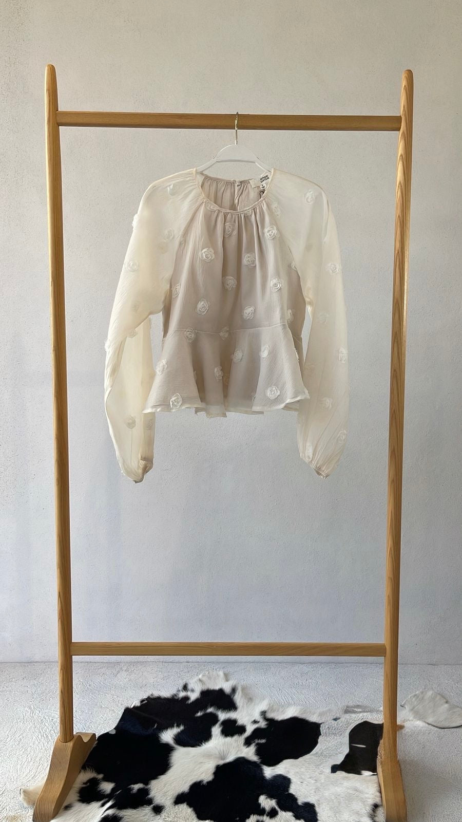 Blusa Ivory Gasa Peplum