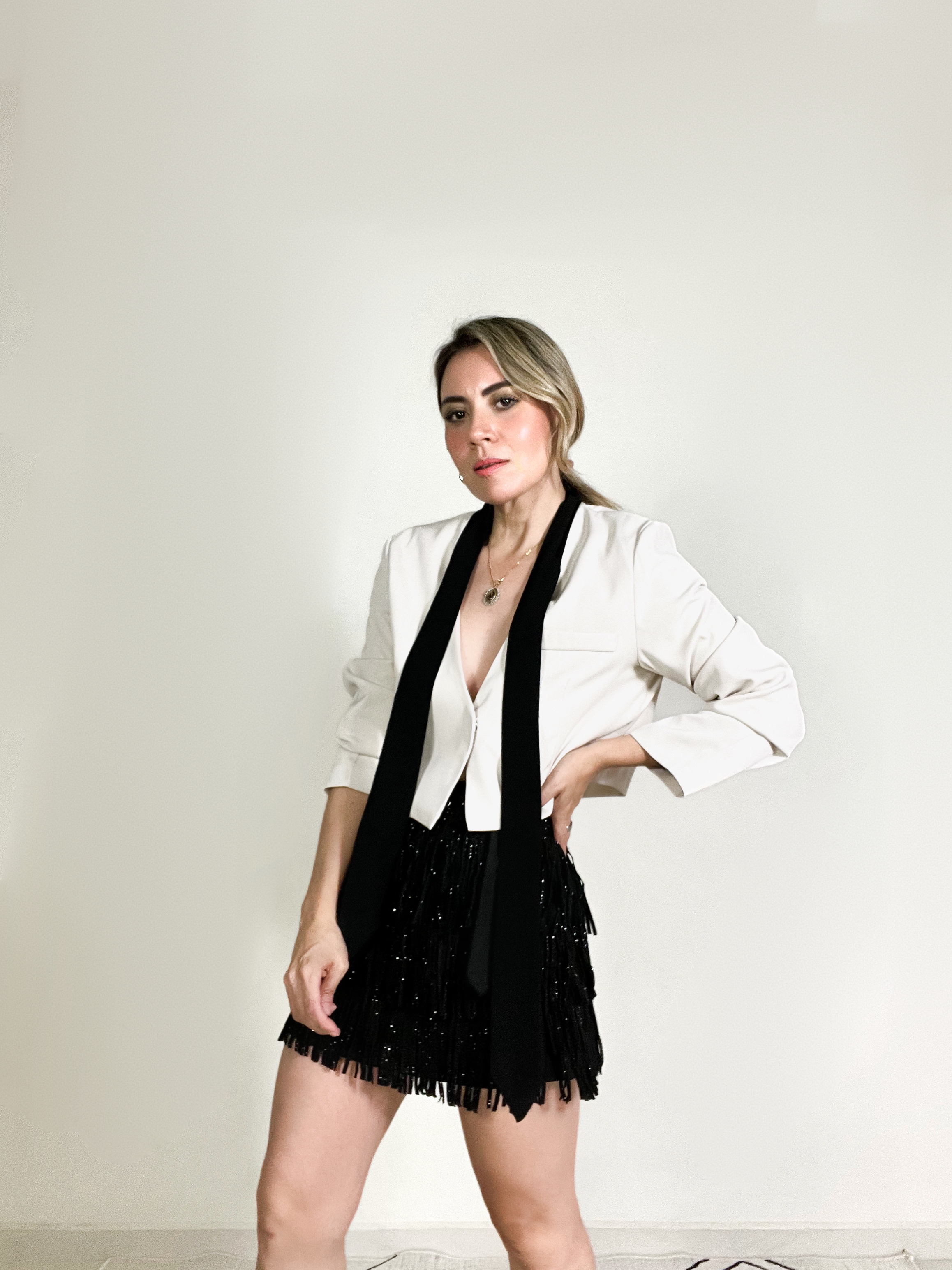 Blazer Ivory Corbatín
