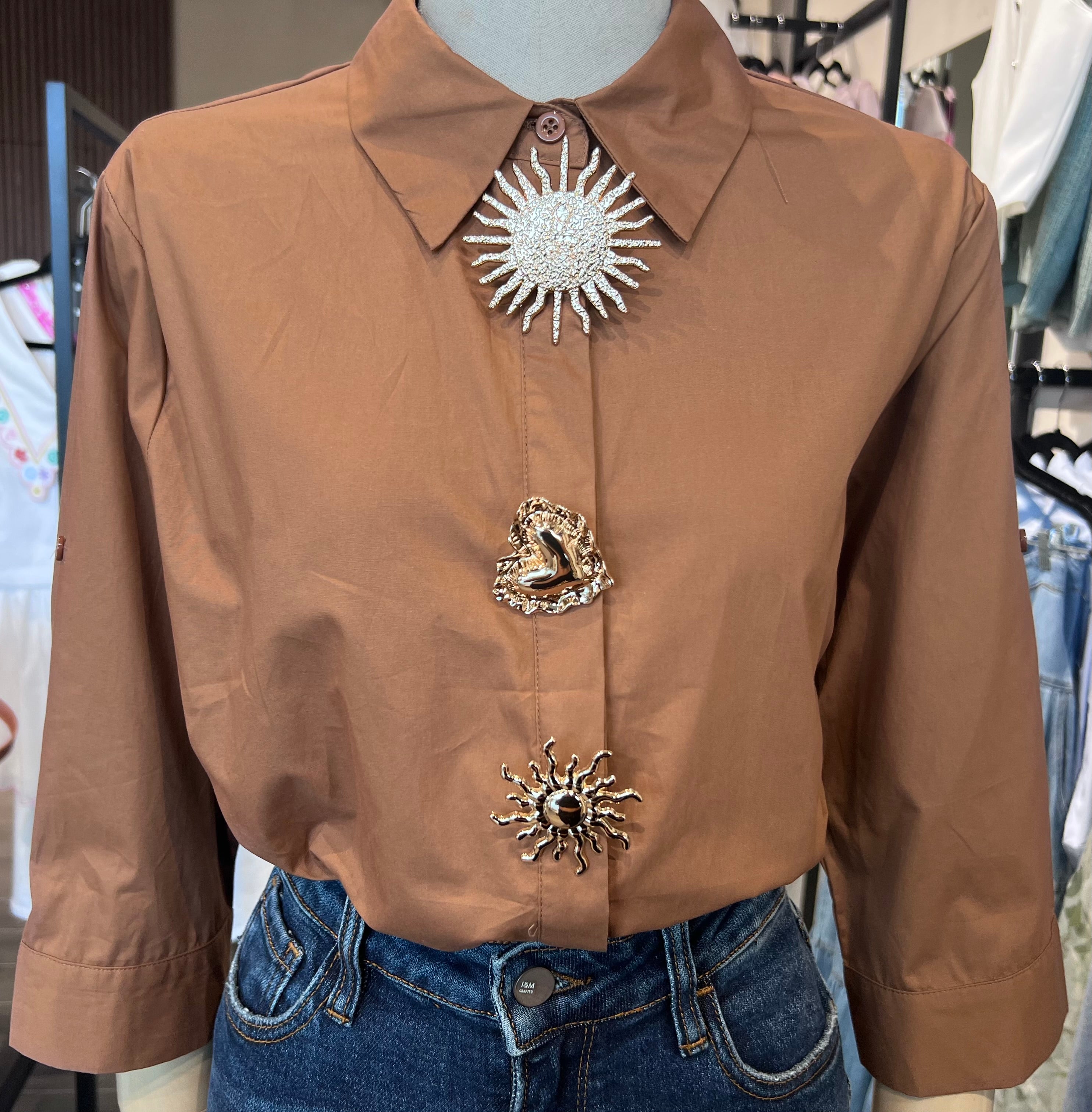 Camisa Café Soles