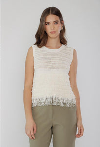 Top Ivory Tejido Pelitos