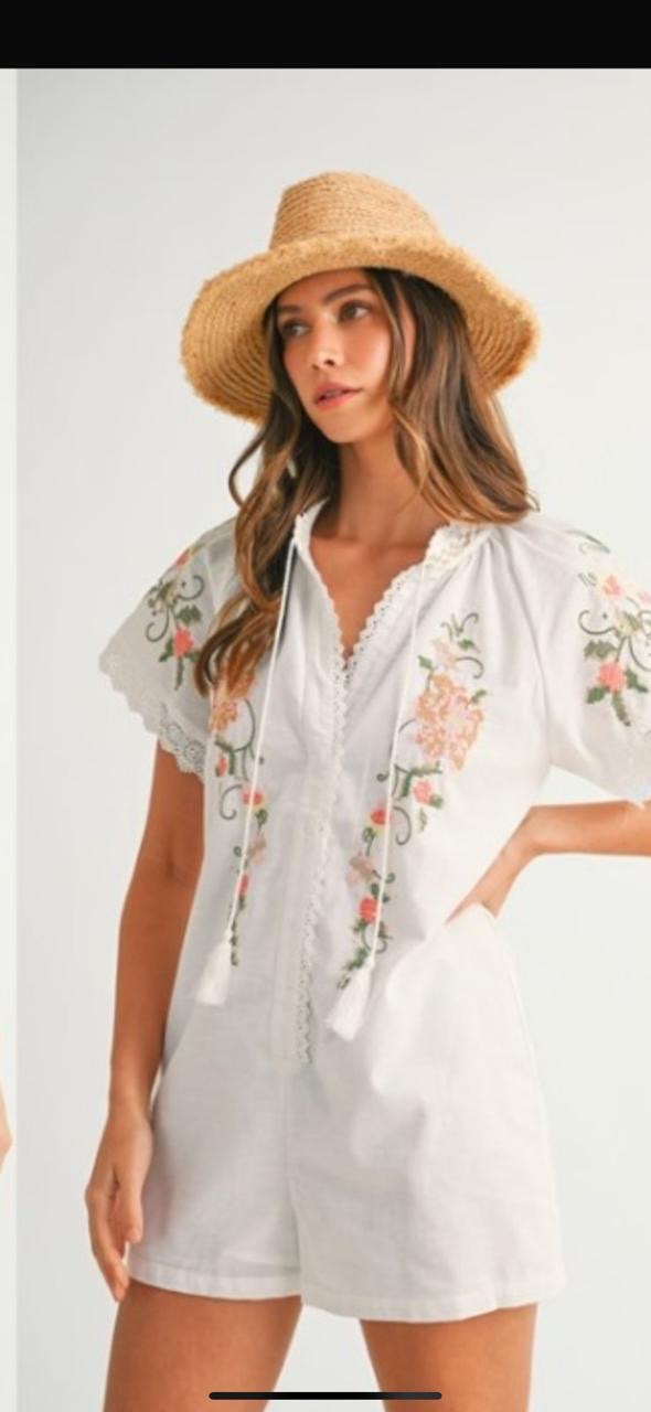 Jumper Blanco Bordado