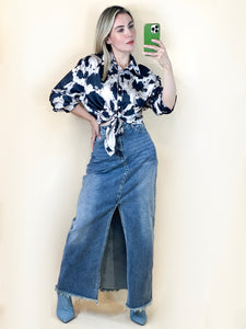 Camisa Cow Print