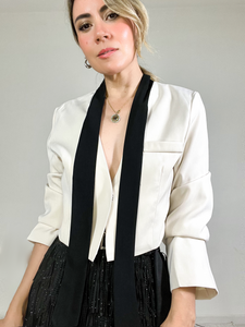 Blazer Ivory Corbatín