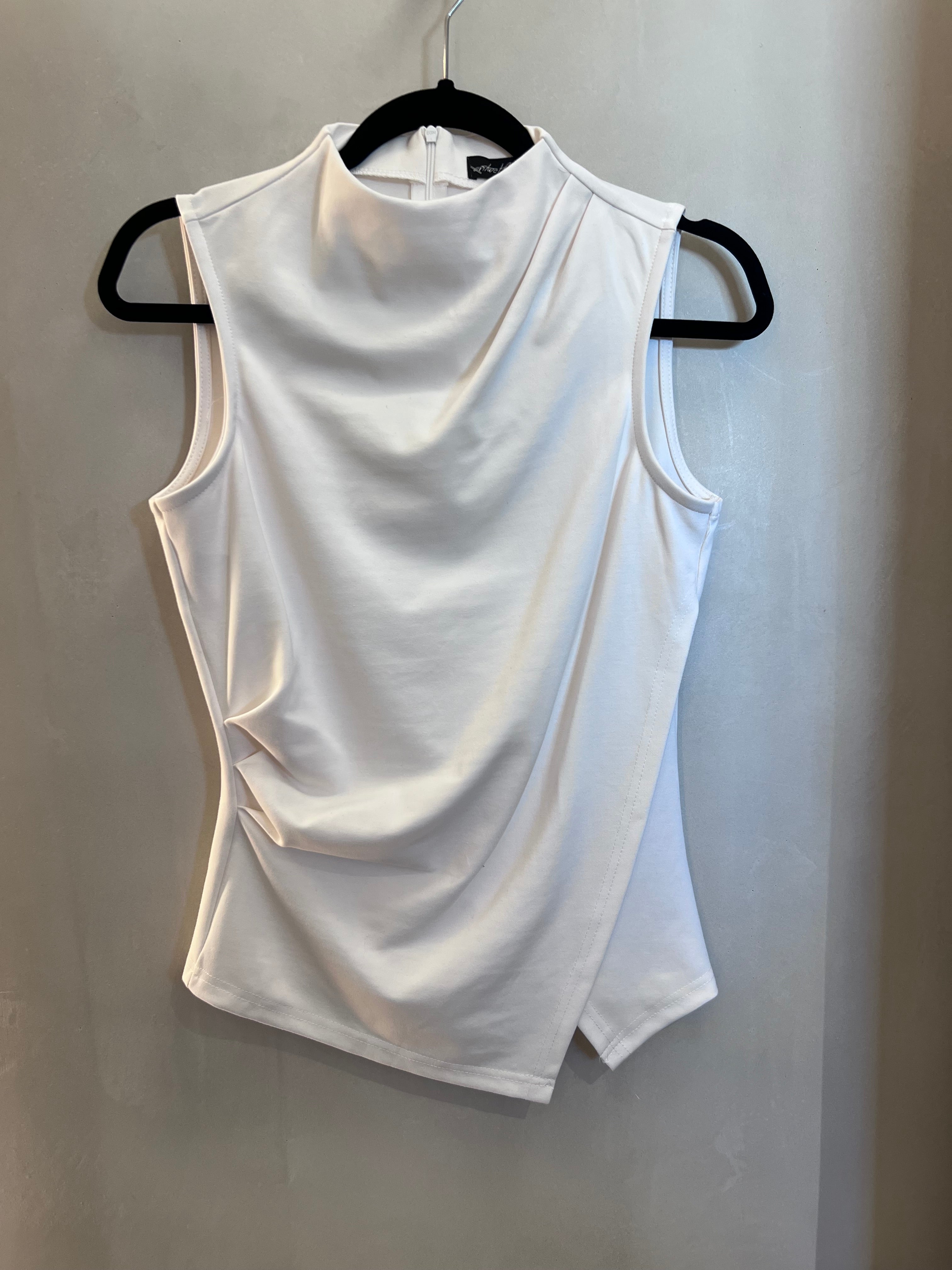 Blusa Blanca Fruncida