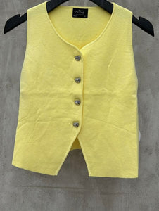 Top Amarillo Tejido