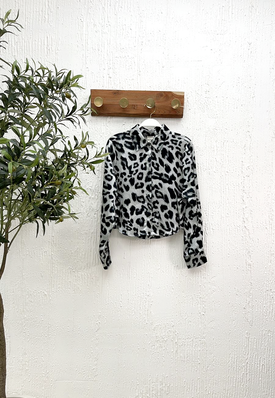 Crop Camisa Animal
