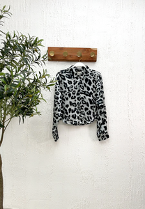 Crop Camisa Animal