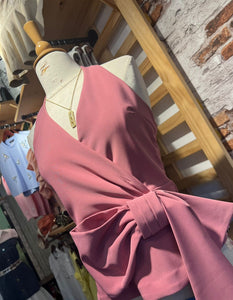 Top Rosa Halter Moño