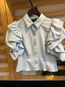 Blusa Ruffless Azul