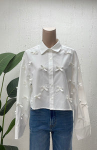 Camisa Blanca Moñitos