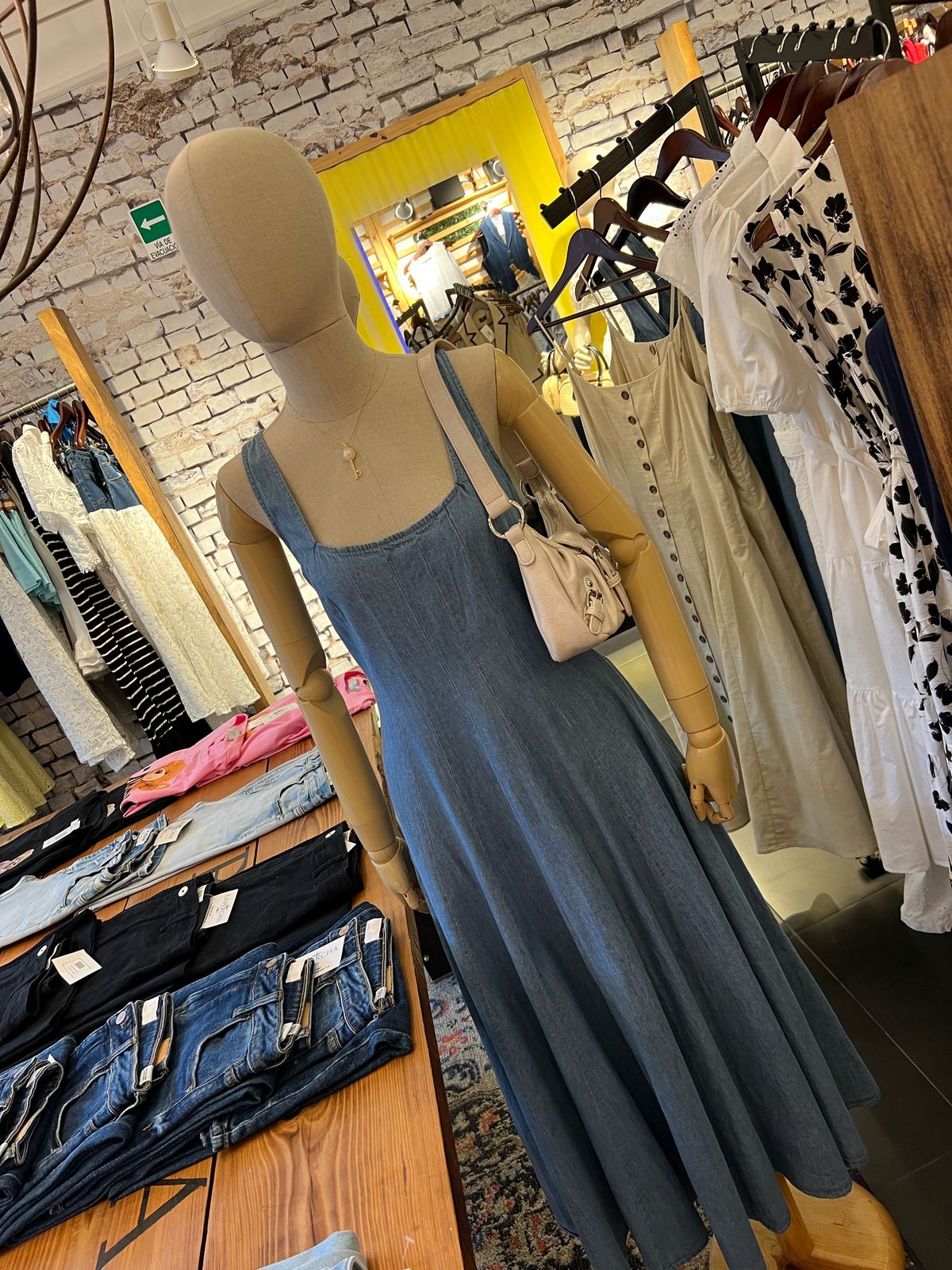 Vestido Denim Maxi
