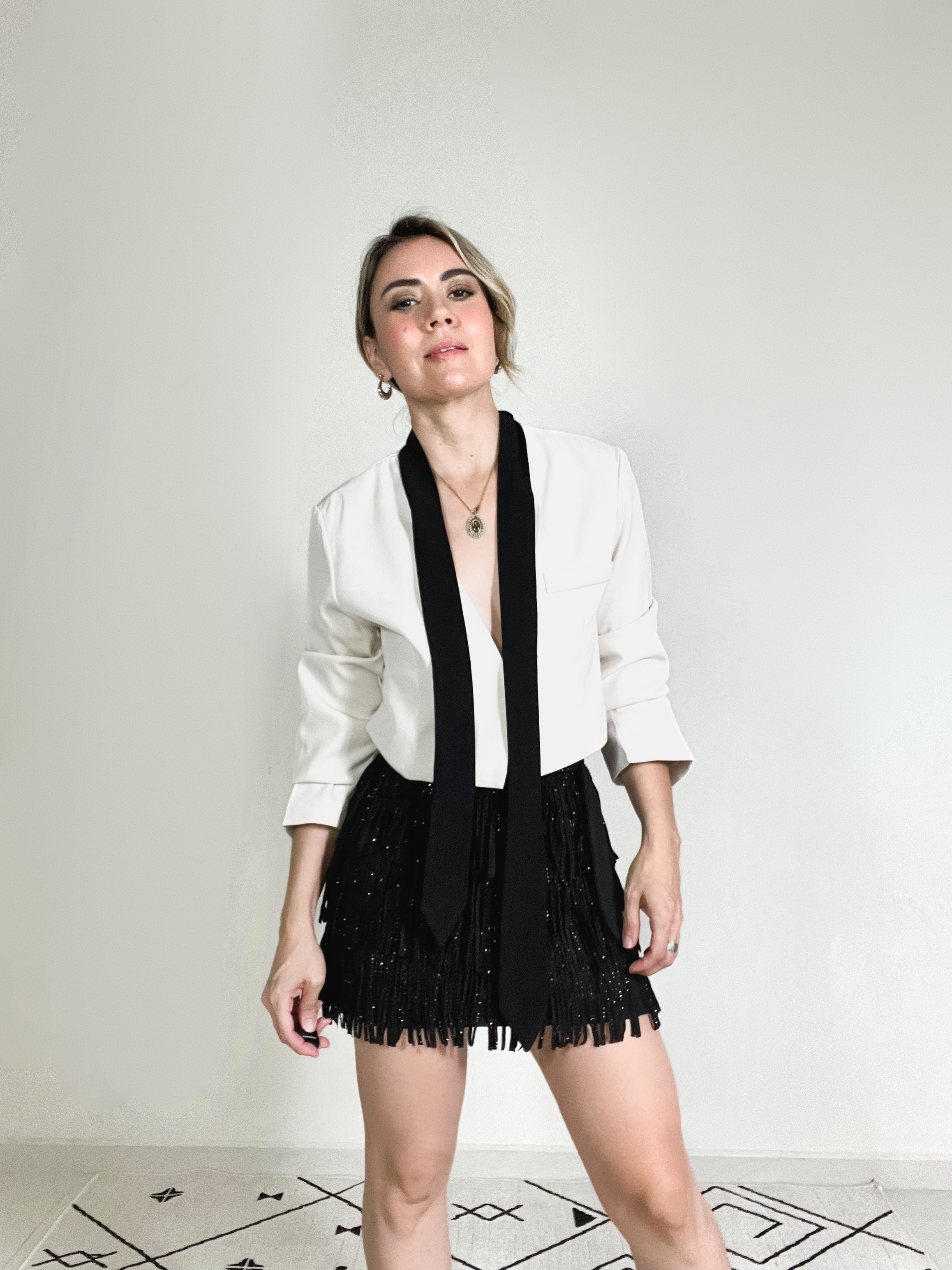 Blazer Ivory Corbatín