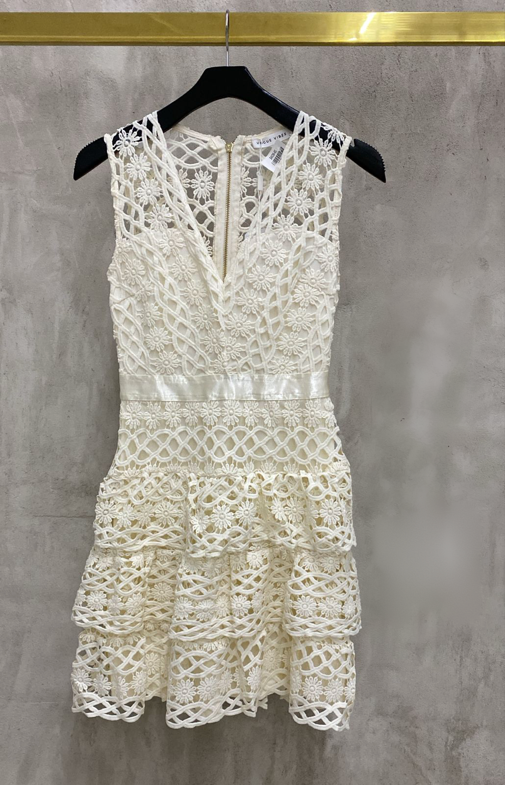 Vestido Crochet Ivory