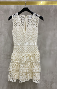 Vestido Crochet Ivory