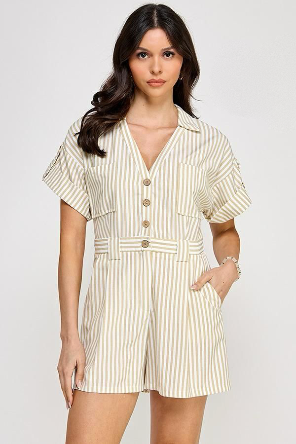 Jump Suit Nude Rayas