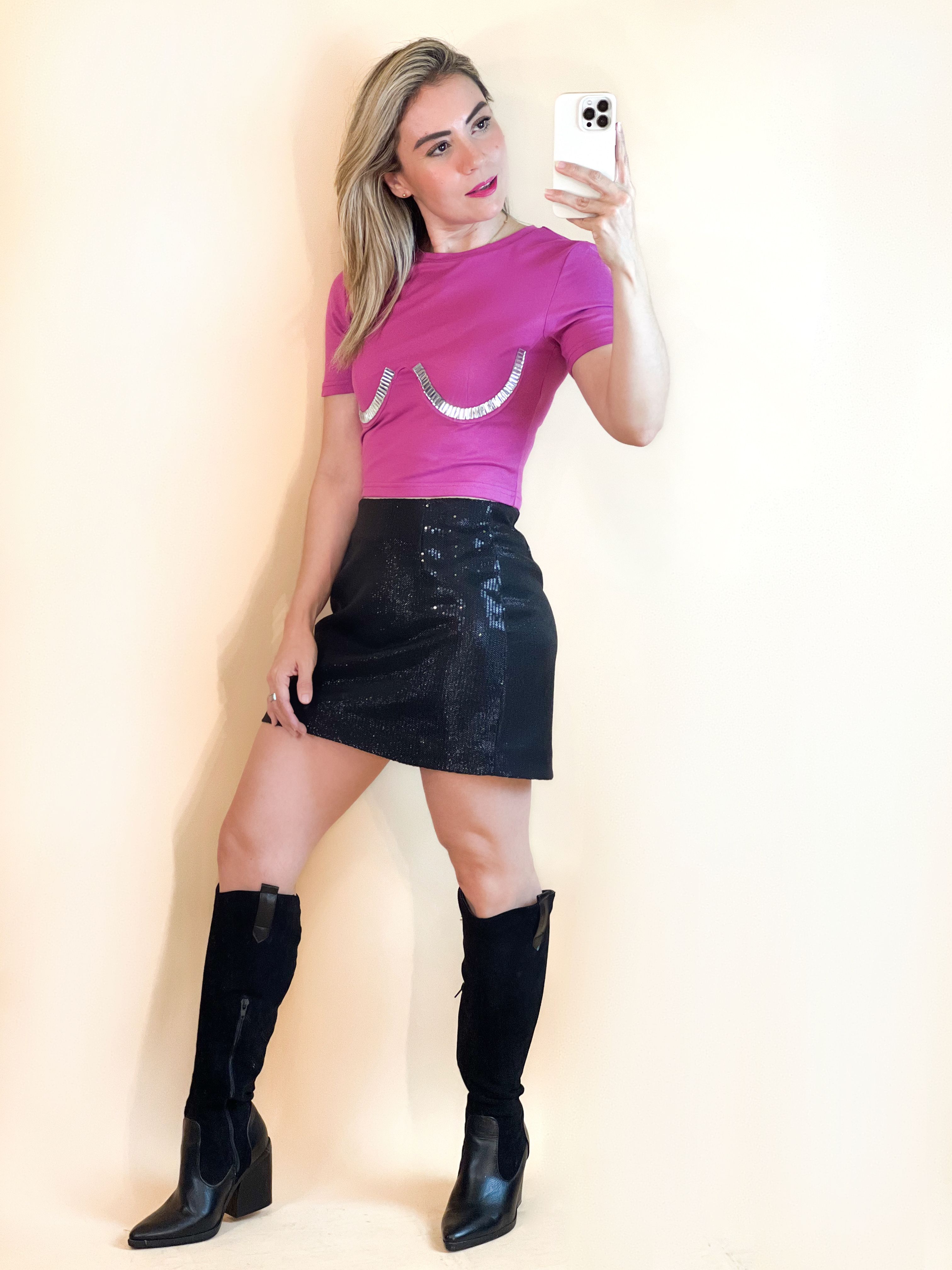 Tshirt Rosa Plata