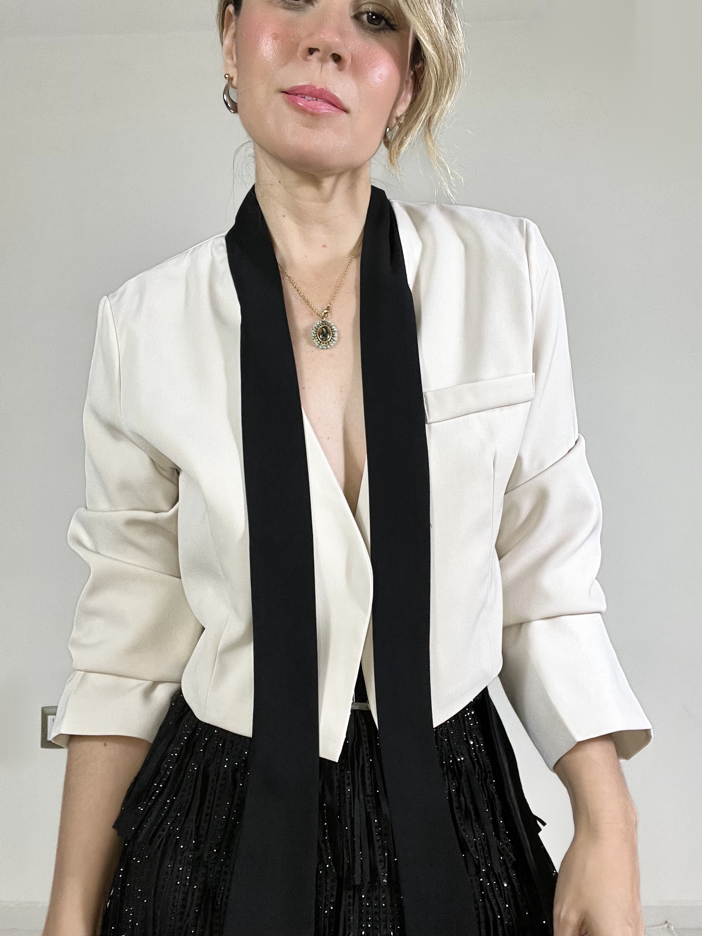 Blazer Ivory Corbatín