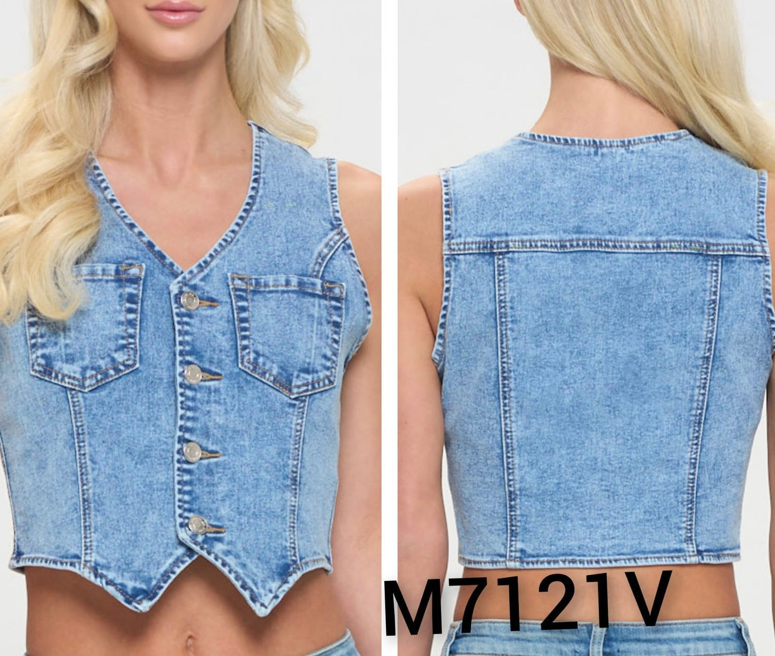 Chaleco Denim Claro