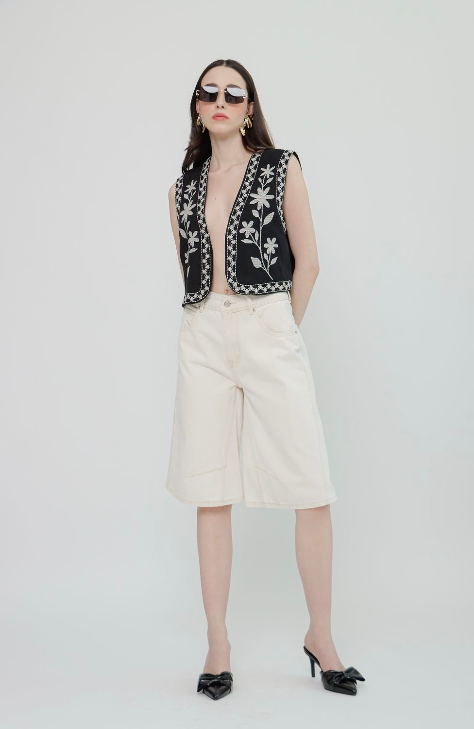 Chaleco Negro Boho