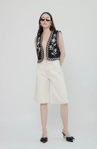 Chaleco Negro Boho