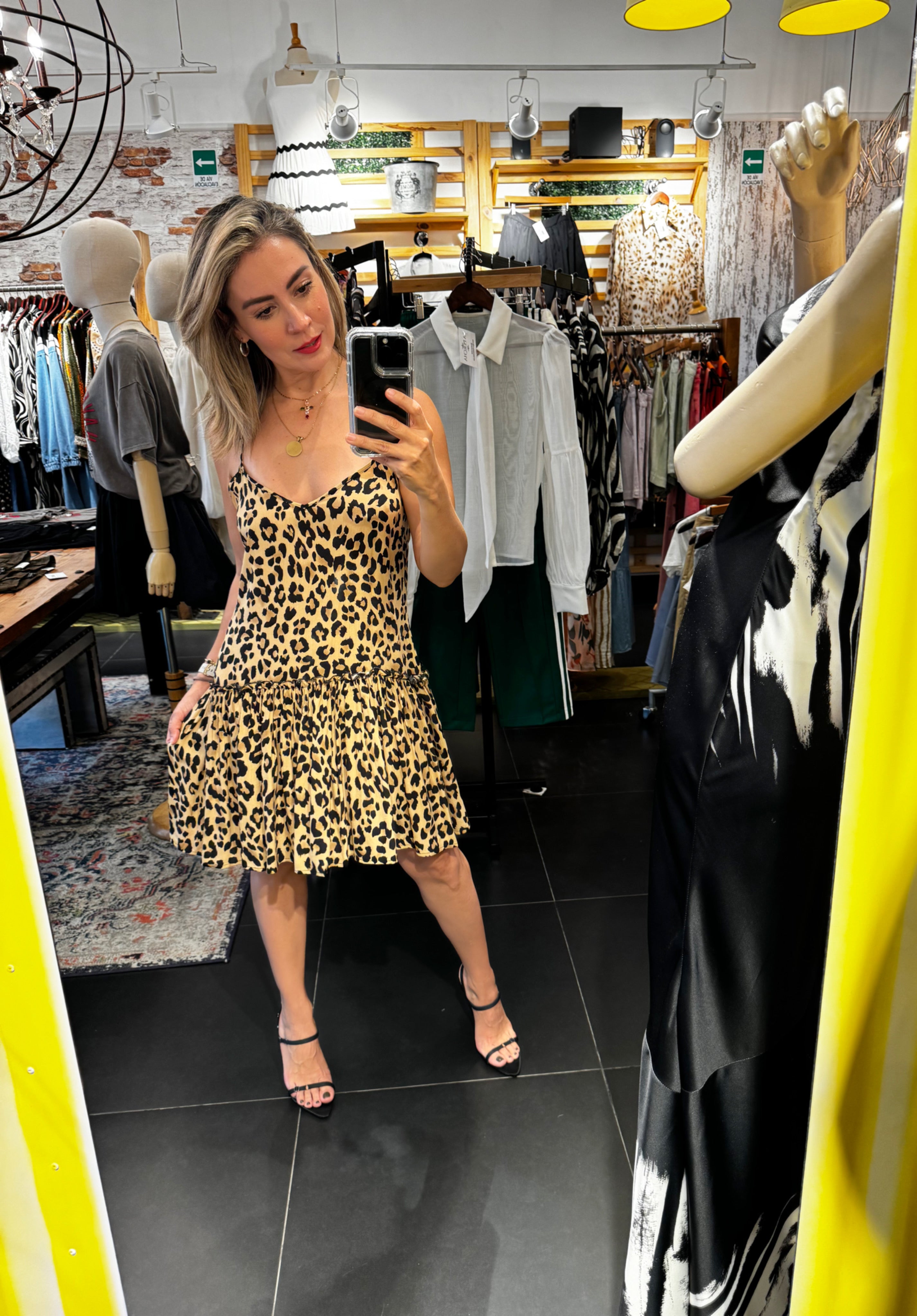 Vestido Print Corto Tirantes