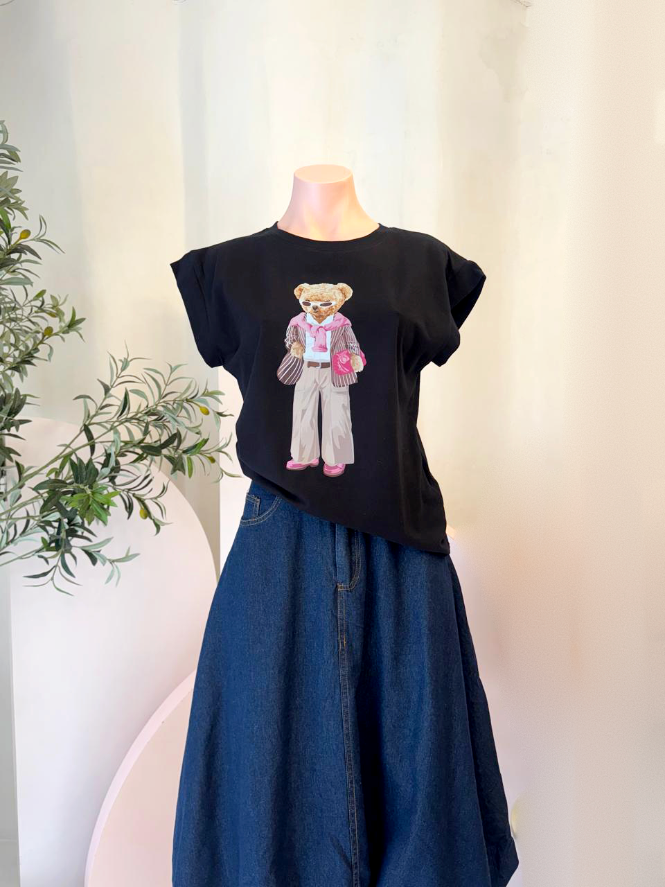 Tshirt Negro Osito