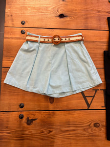 Short Azul Cinto