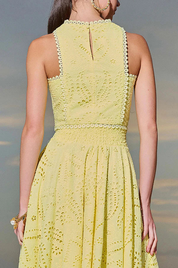 Set Amarillo Maxi Falda